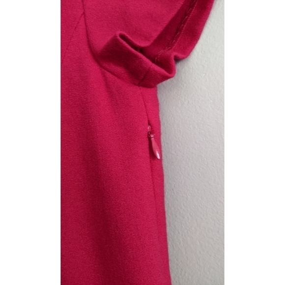 Boden Retro Style Wool Pink Lined Shift Dress Size 2 - Picture 7 of 8